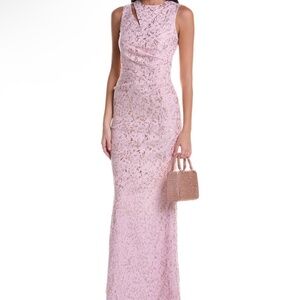Teri Jon for Ricki Freeman new rose gold gown size 14